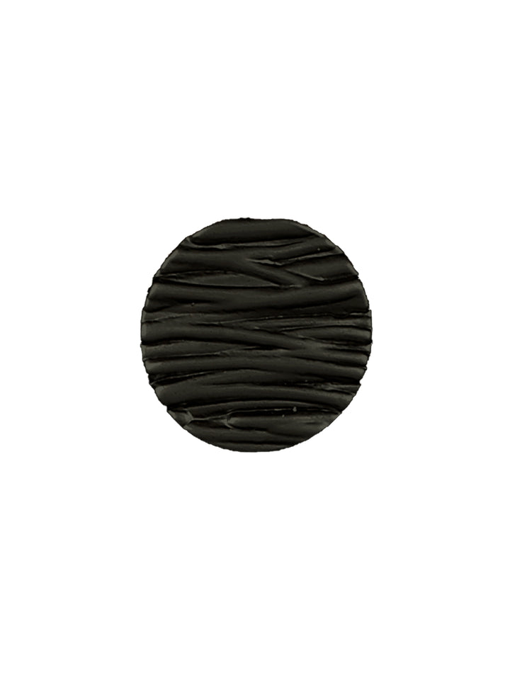 Round Shape Matte Black Finish Classic Shank Metal Button