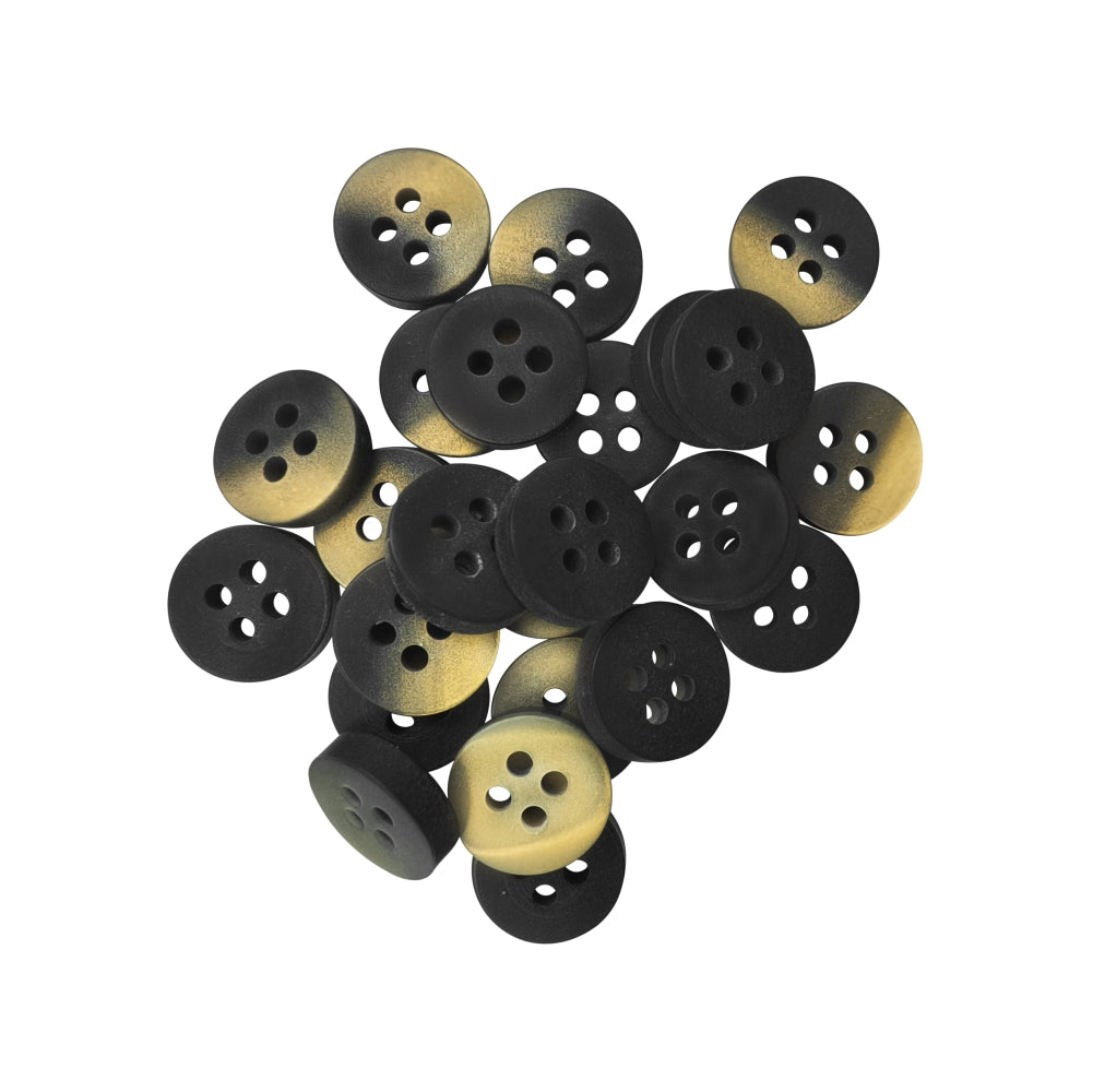 Classic Matte Finish Round Shape 4-Hole Shirt/Kurta Buttons