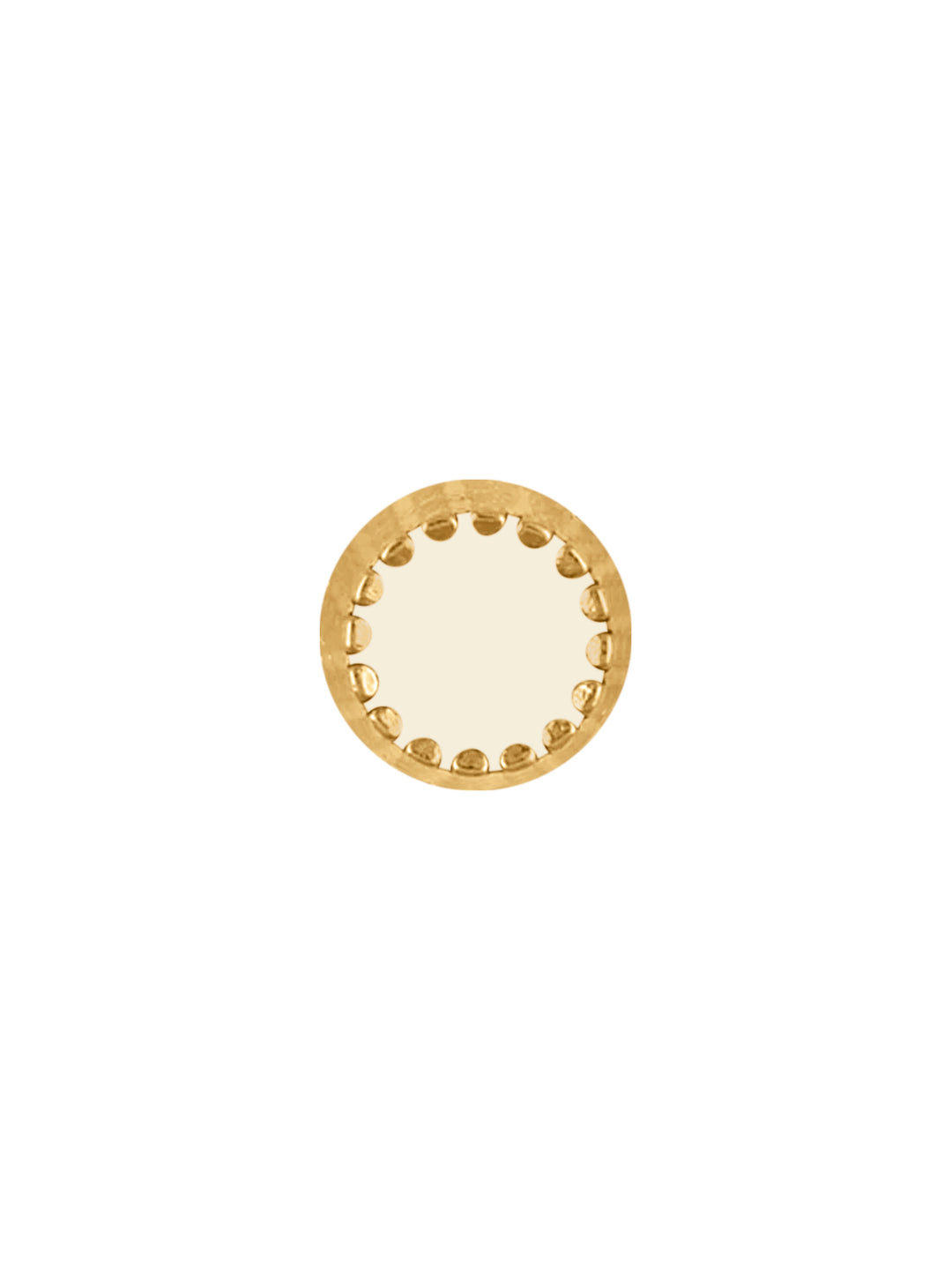 Accented Edges Gold with Black/White 8mm Shirt Button