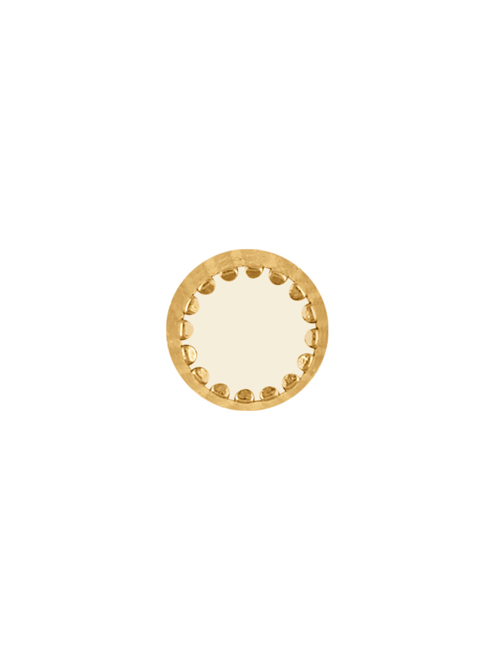 Accented Edges Gold with Black/White 8mm Shirt Button