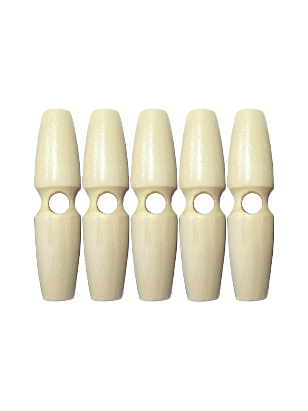 Fashion 1-Hole Oval Shape Wooden Toggle Button