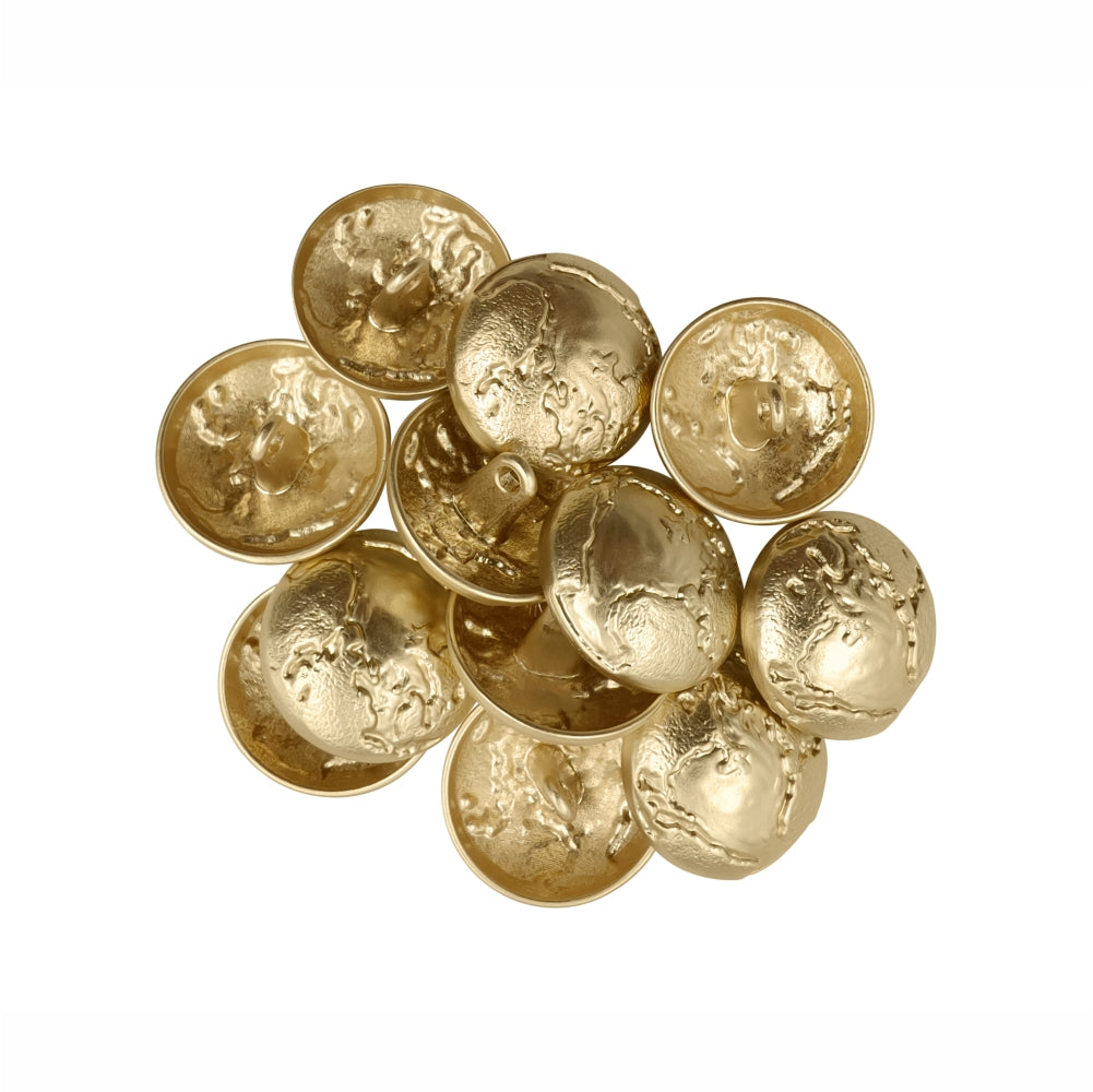 Premium Textured Surface Matte Finish Metal Buttons for Clothing
