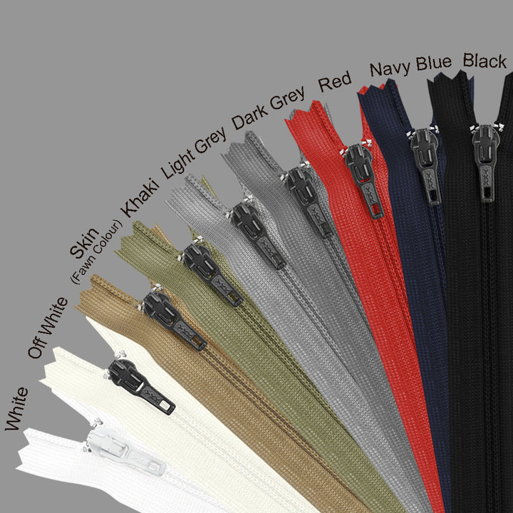 YKK- #3 Nylon Coil Pant Trousers Closed-End YKK Zipper