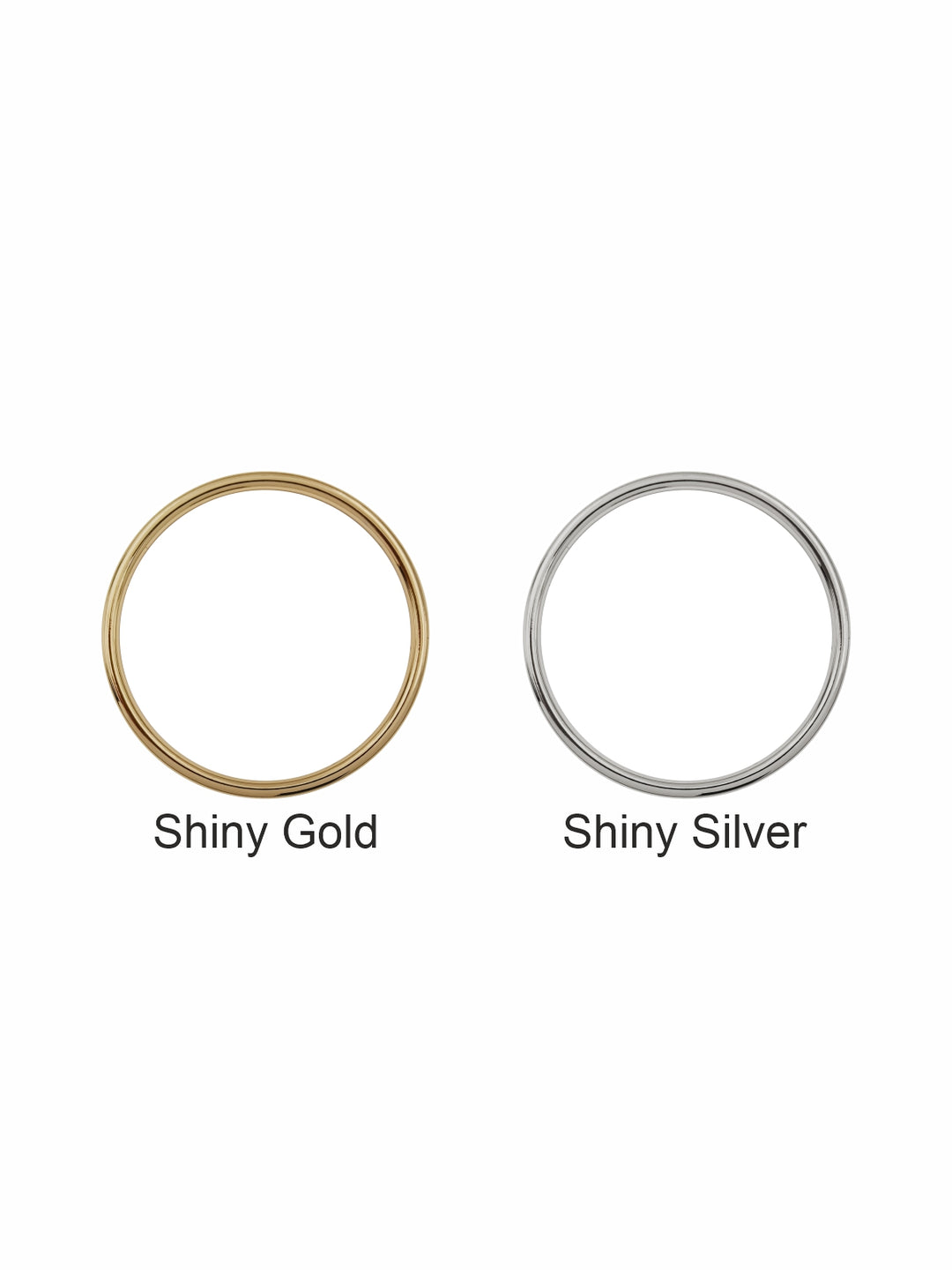 Shiny Round Shape 'O' Ring Buckle for Clothing & Belts