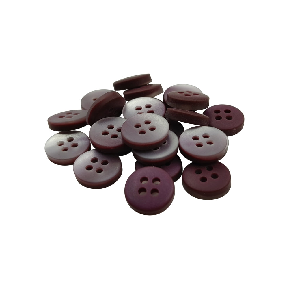 Classic Matte Finish Round Shape 4-Hole Shirt/Kurta Buttons