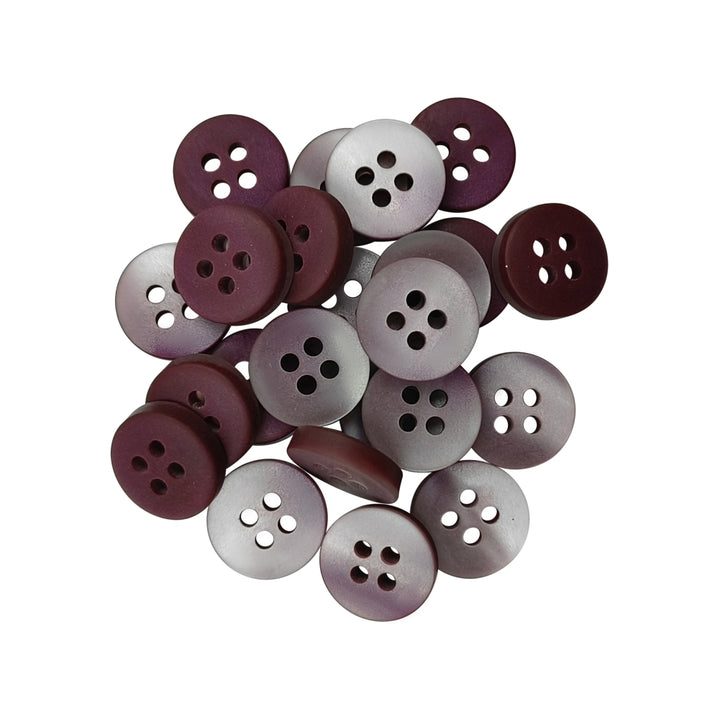 Classic Matte Finish Round Shape 4-Hole Shirt/Kurta Buttons