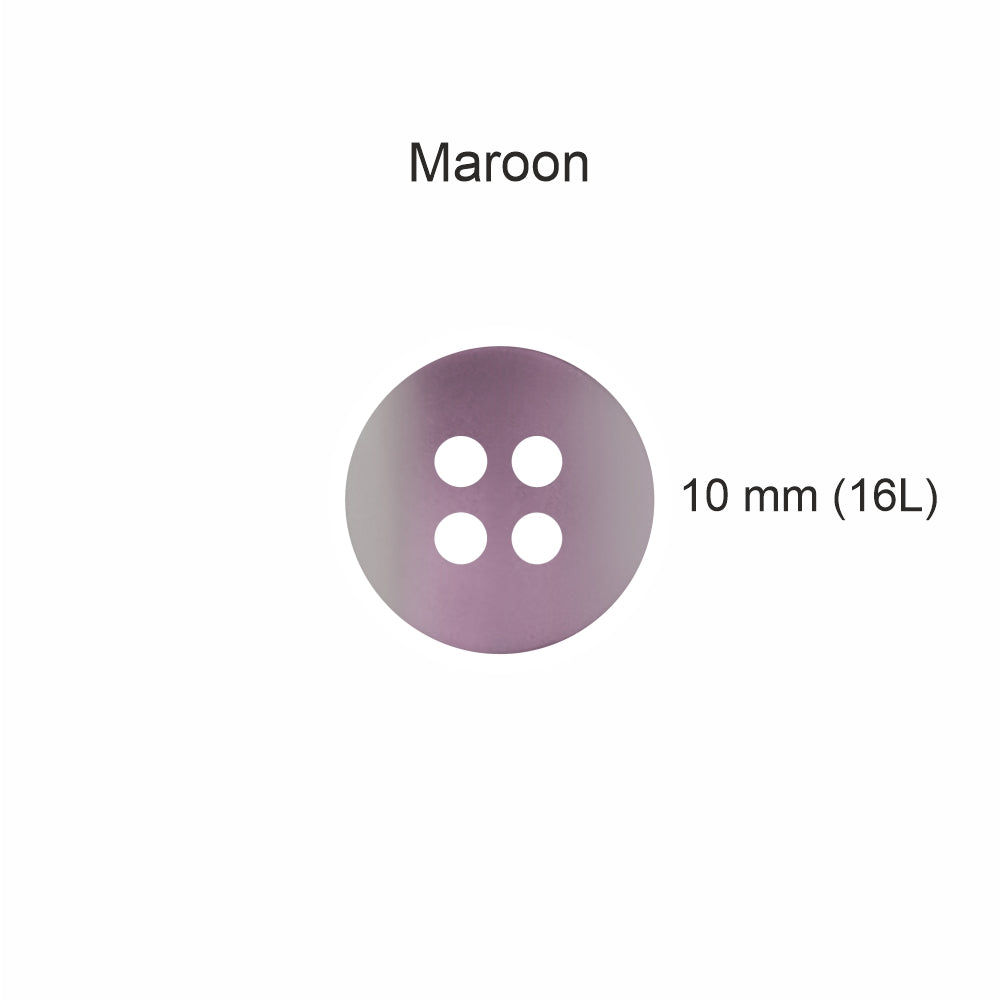 Classic Matte Finish Round Shape 4-Hole Shirt/Kurta Buttons