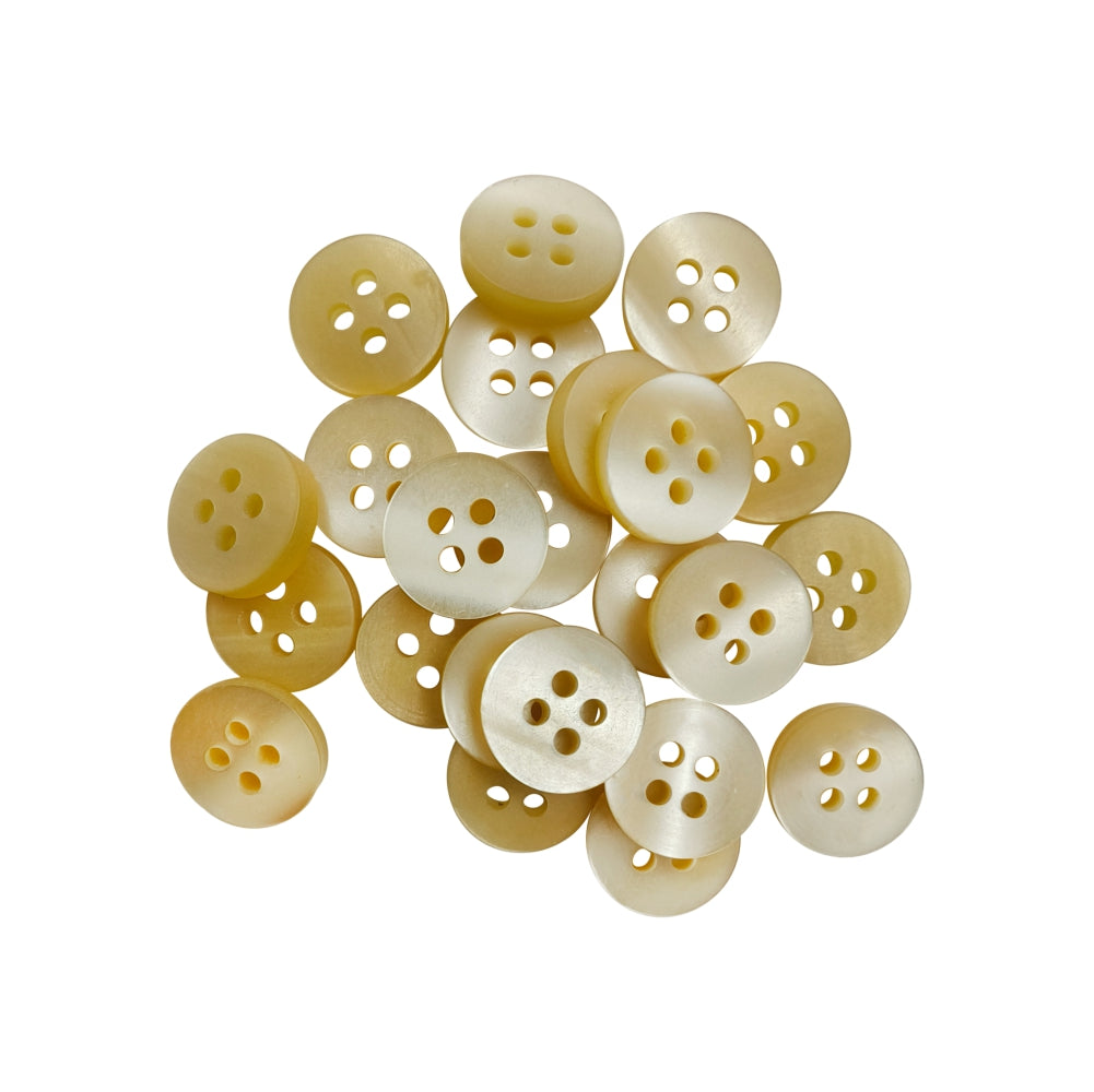 Classic Matte Finish Round Shape 4-Hole Shirt/Kurta Buttons