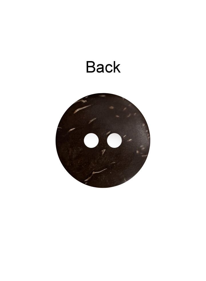 Smooth Finish Natural Coco Shell 2-Hole Buttons