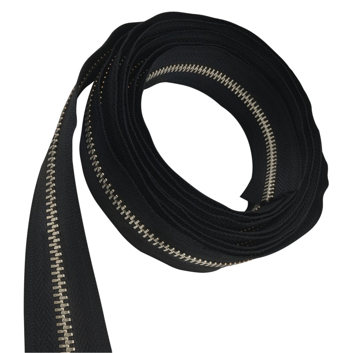 YKK #5 Number Premium Quality Black Tape YKK Metal Zipper Rolls