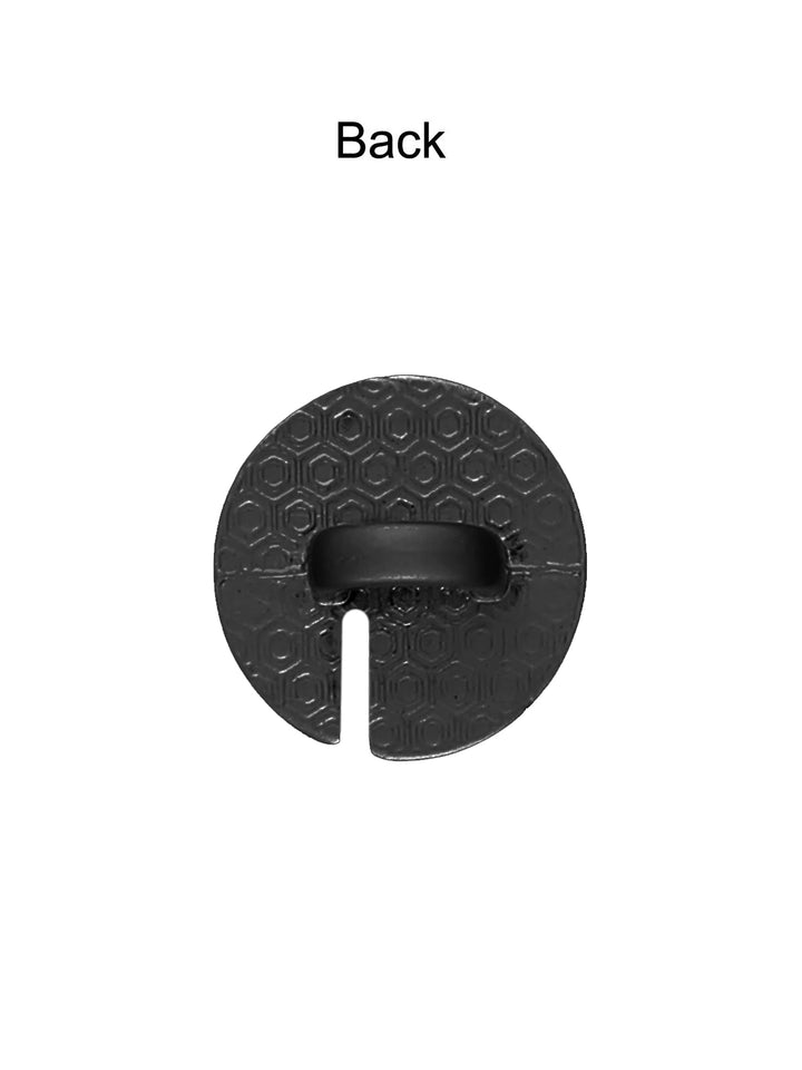 Classic 10mm Cutting Edge Design Matte Finish Metal Button