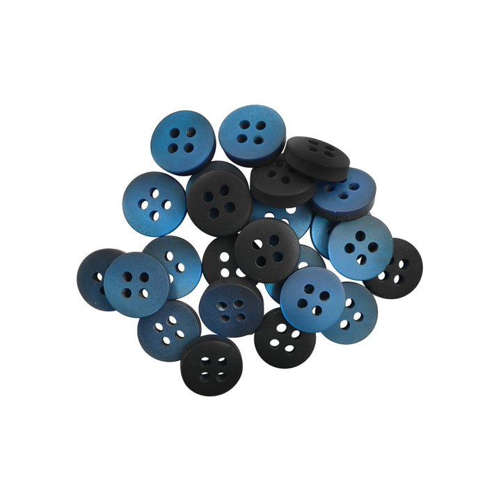 Classic Matte Finish Round Shape 4-Hole Shirt/Kurta Buttons