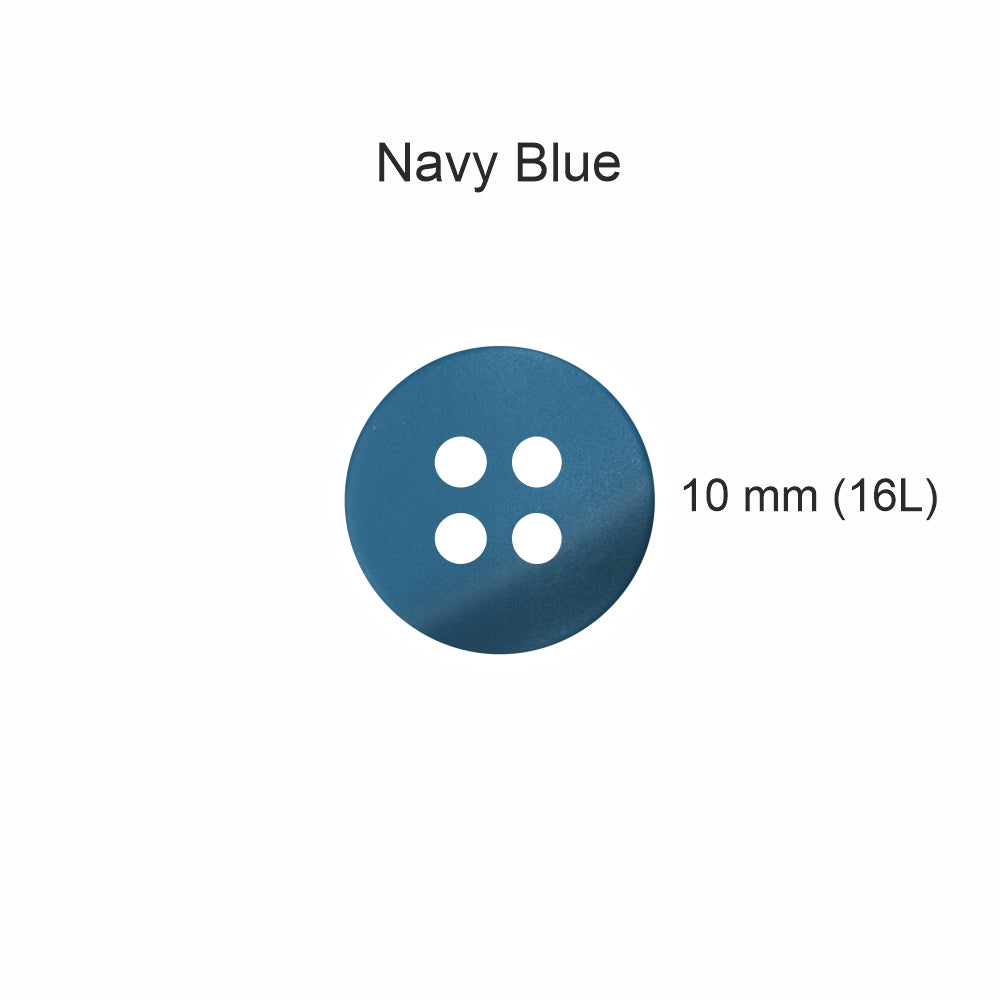 Classic Matte Finish Round Shape 4-Hole Shirt/Kurta Buttons