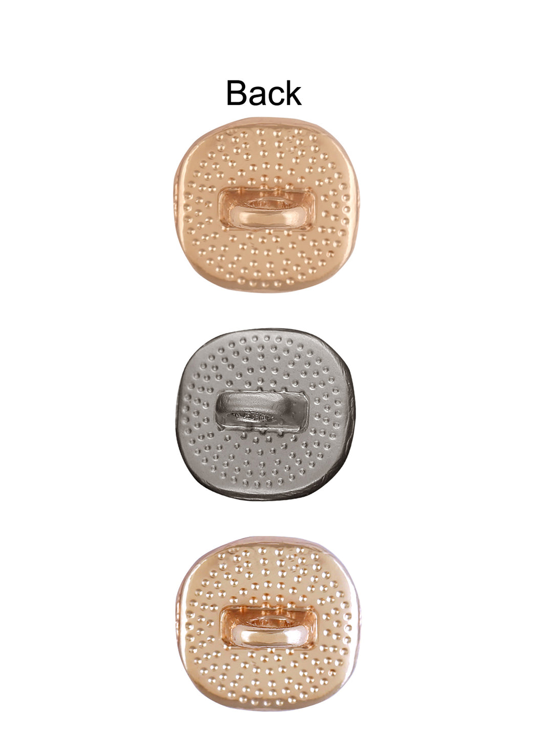 Rounded Square Shape Matte & Shiny Pearl Buttons