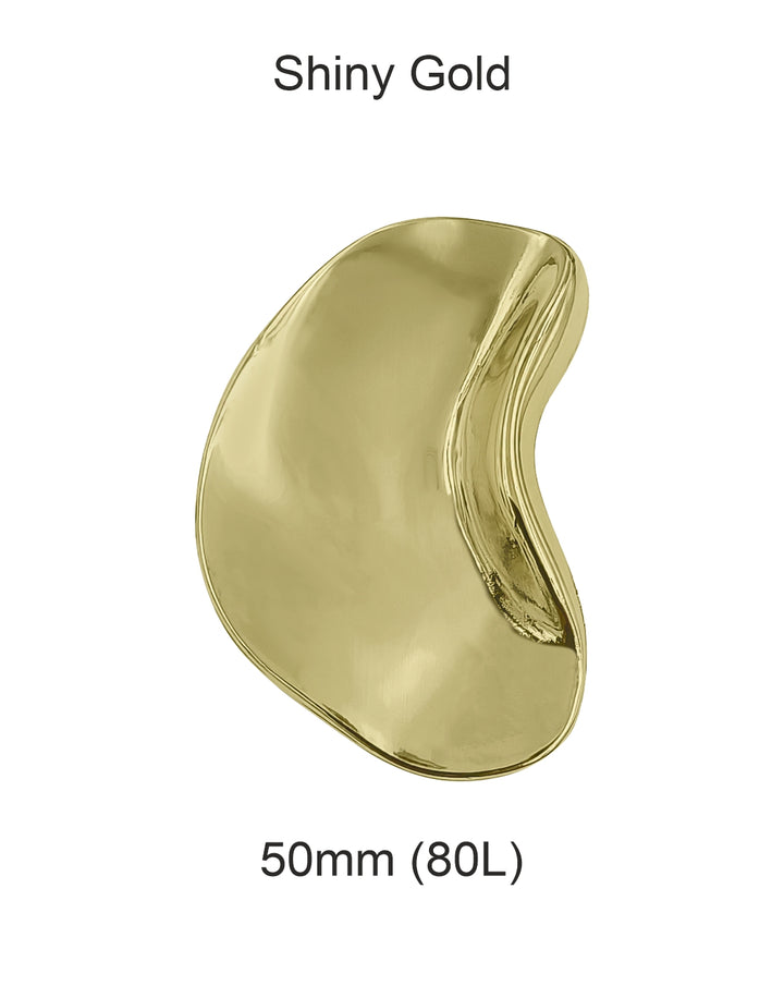 Super Classy 50mm(80L) Shiny Finish Metal Loop Buttons