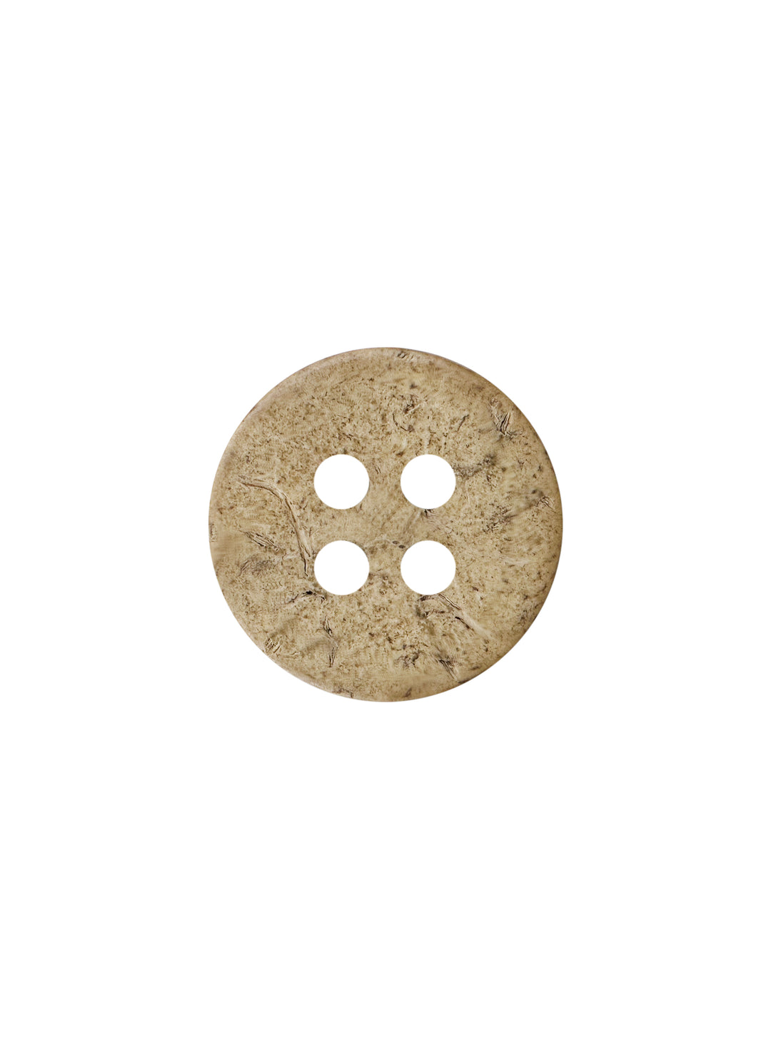 Smooth Finish Natural Coco Shell 4-Hole Buttons