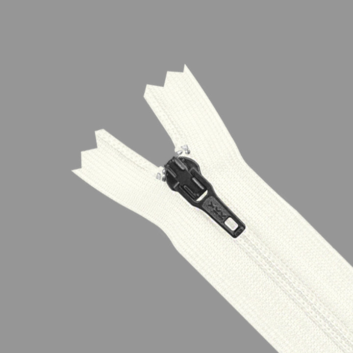YKK- #3 Nylon Coil 8inch Closed-End (Off- White) YKK Zipper