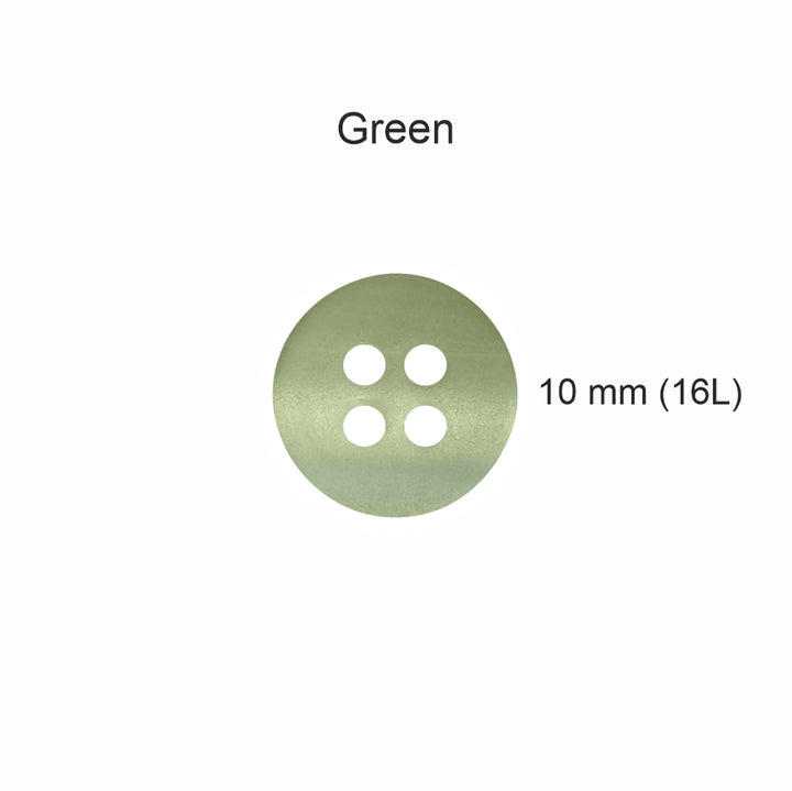 Classic Matte Finish Round Shape 4-Hole Shirt/Kurta Buttons