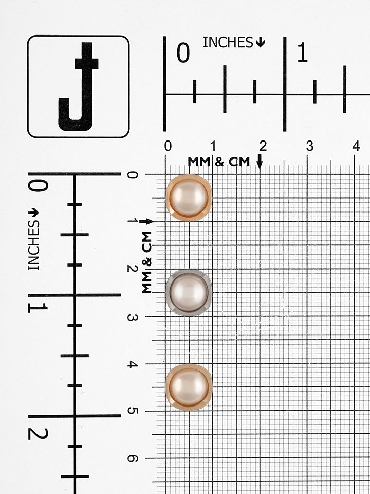 Rounded Square Shape Matte & Shiny Pearl Buttons