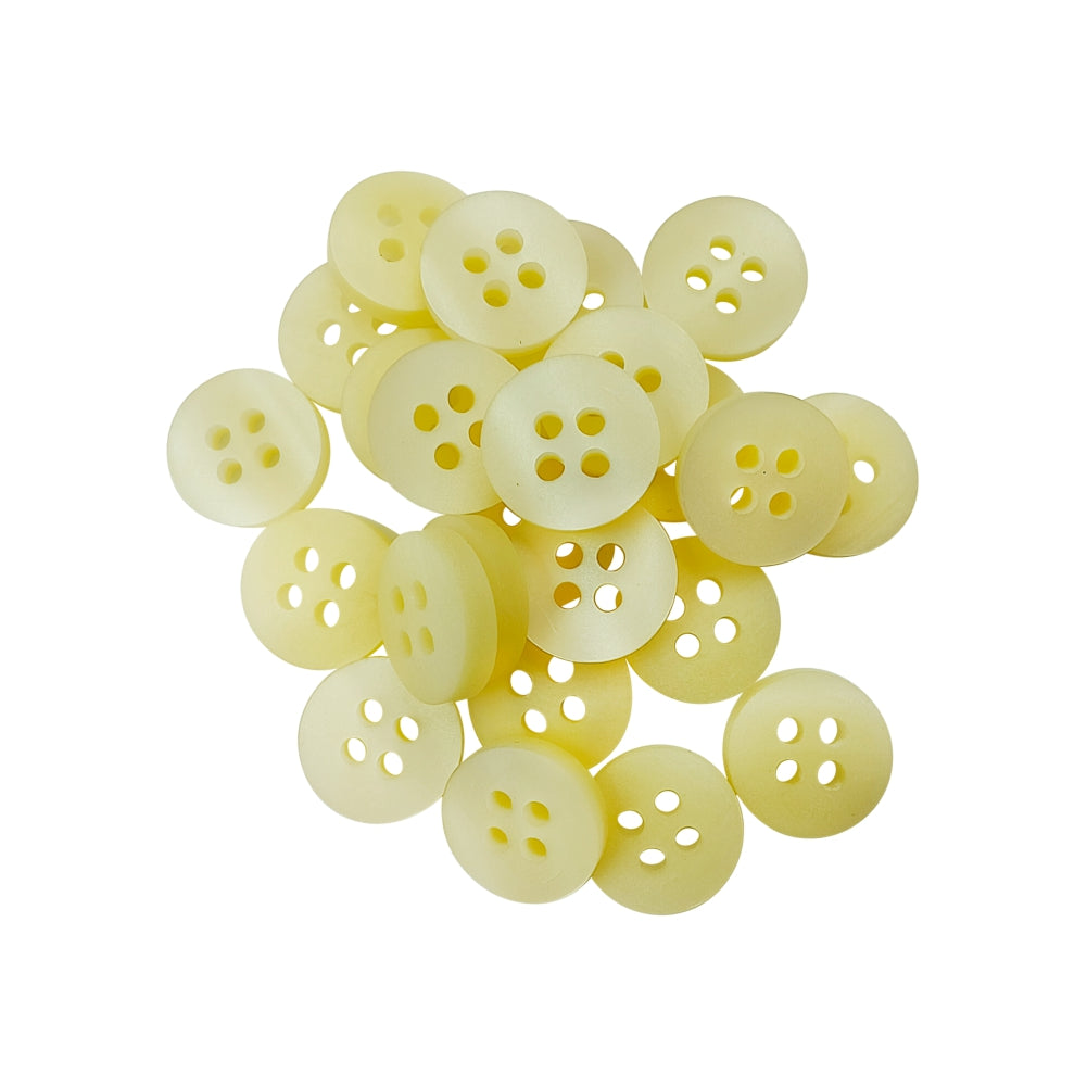 Classic Matte Finish Round Shape 4-Hole Shirt/Kurta Buttons