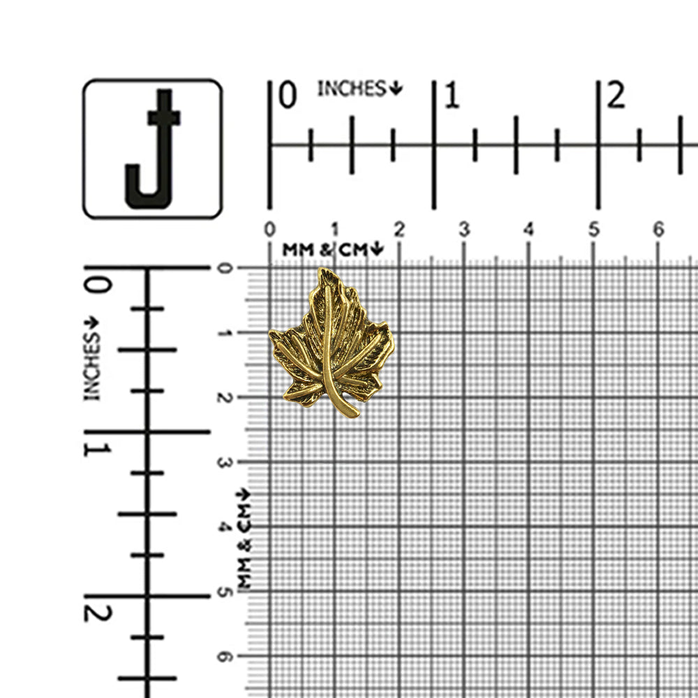 Leaf Shaped Antique Finish Decorative Downhole Metal Buttons