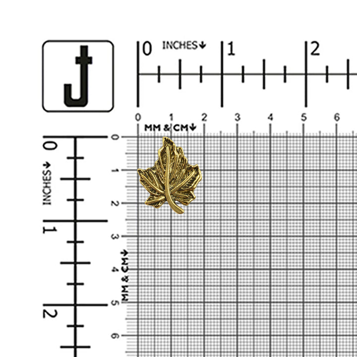 Leaf Shaped Antique Finish Decorative Downhole Metal Buttons