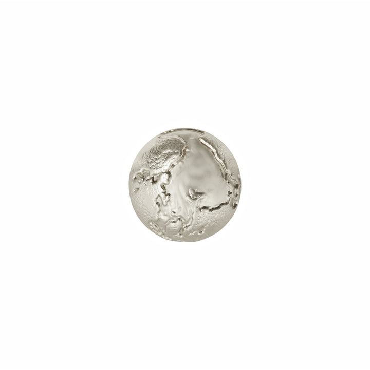 Premium Textured Surface Matte Silver Finish Metal Buttons for Clothing