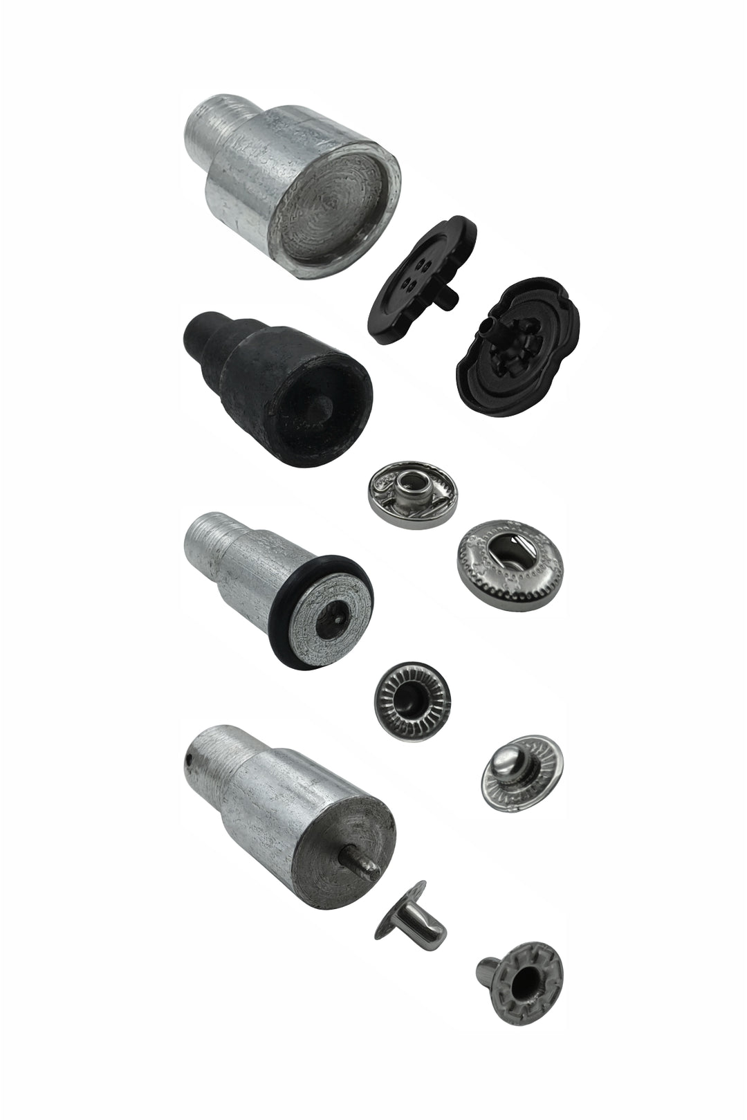 Die Mold Set Easy Tool for Black Designer Uneven 4-Part Snap Button