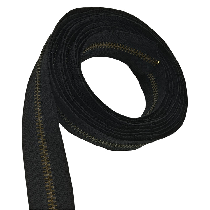 YKK #5 Number Premium Quality Black Tape YKK Metal Zipper Rolls