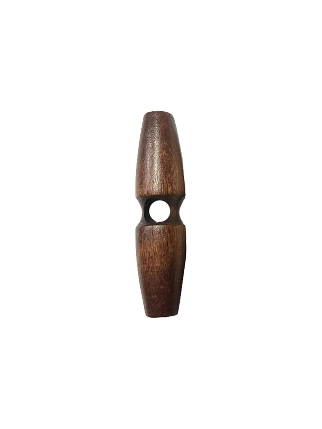 Fashion 1-Hole Oval Shape Wooden Toggle Button
