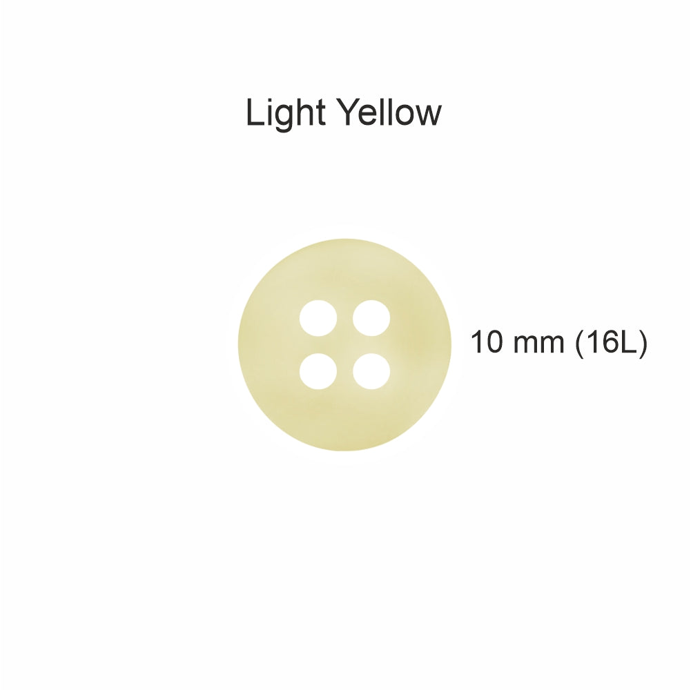 Classic Matte Finish Round Shape 4-Hole Shirt/Kurta Buttons