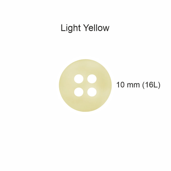 Classic Matte Finish Round Shape 4-Hole Shirt/Kurta Buttons