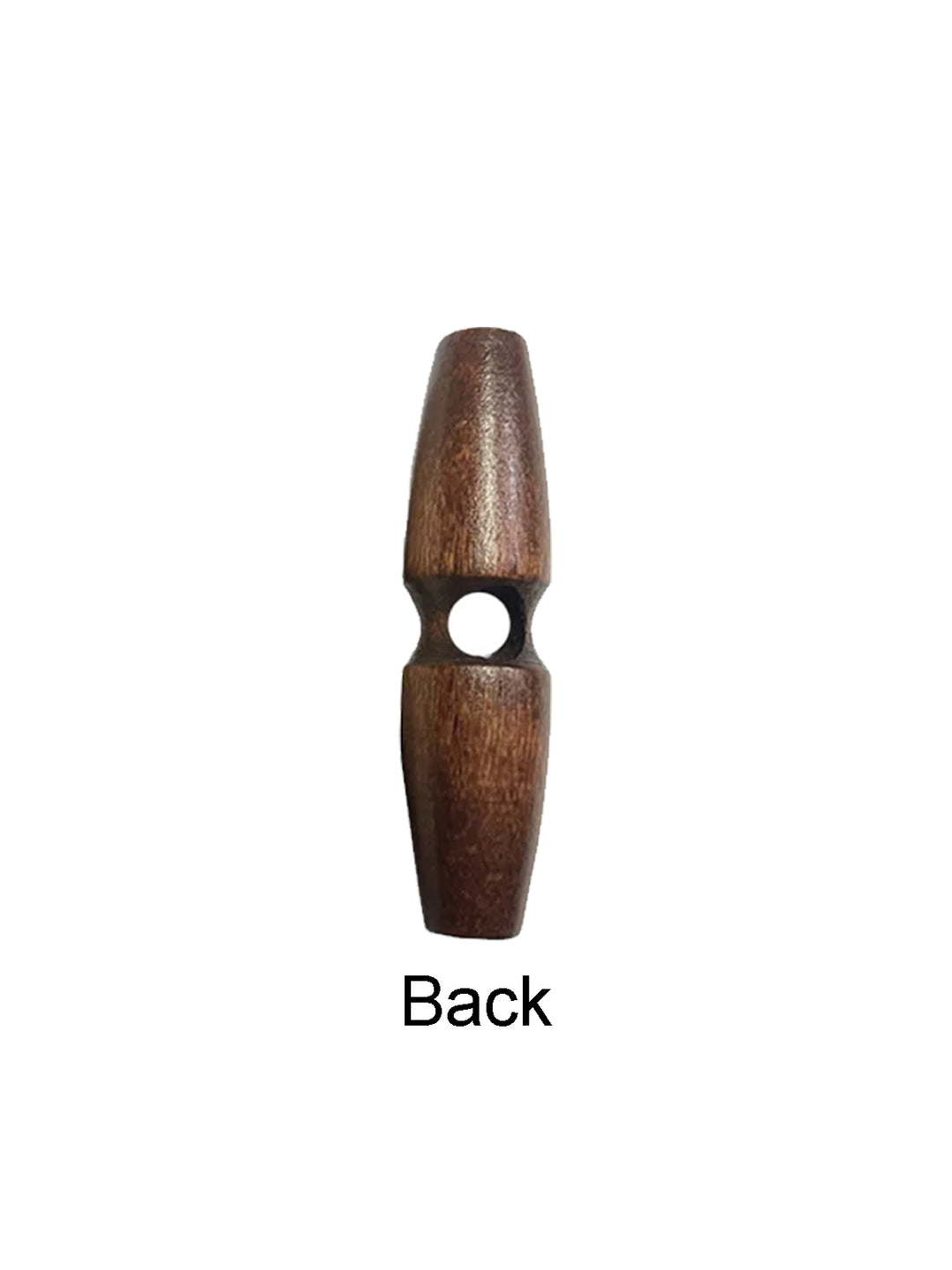 Fashion 1-Hole Oval Shape Wooden Toggle Button