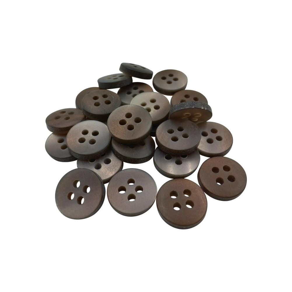 Classic Matte Finish Round Shape 4-Hole Shirt/Kurta Buttons