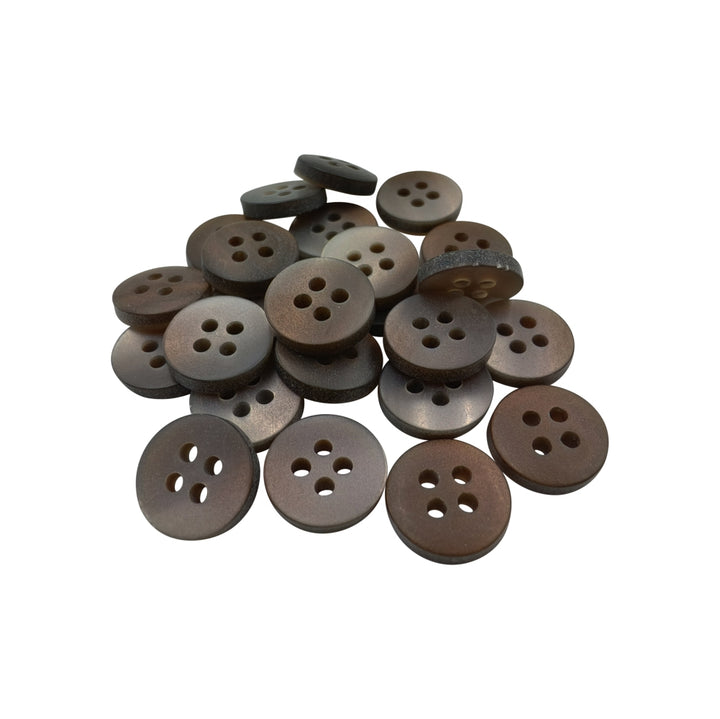 Classic Matte Finish Round Shape 4-Hole Shirt/Kurta Buttons