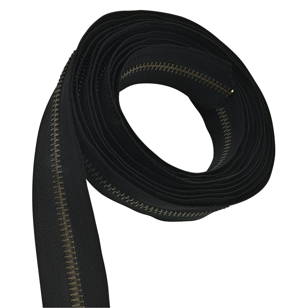 YKK #5 Number Premium Quality Black Tape YKK Metal Zipper Rolls