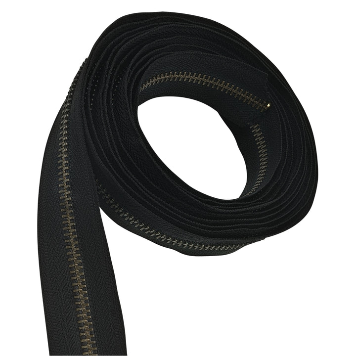 YKK #5 Number Premium Quality Black Tape YKK Metal Zipper Rolls