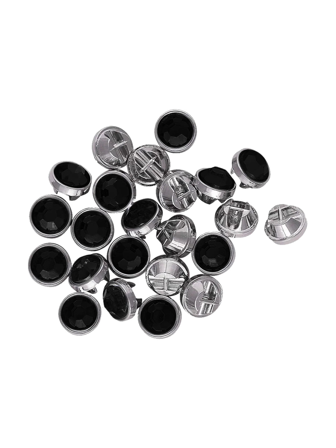 Shiny & Sparkling Shiny Silver Best Quality Diamond Buttons