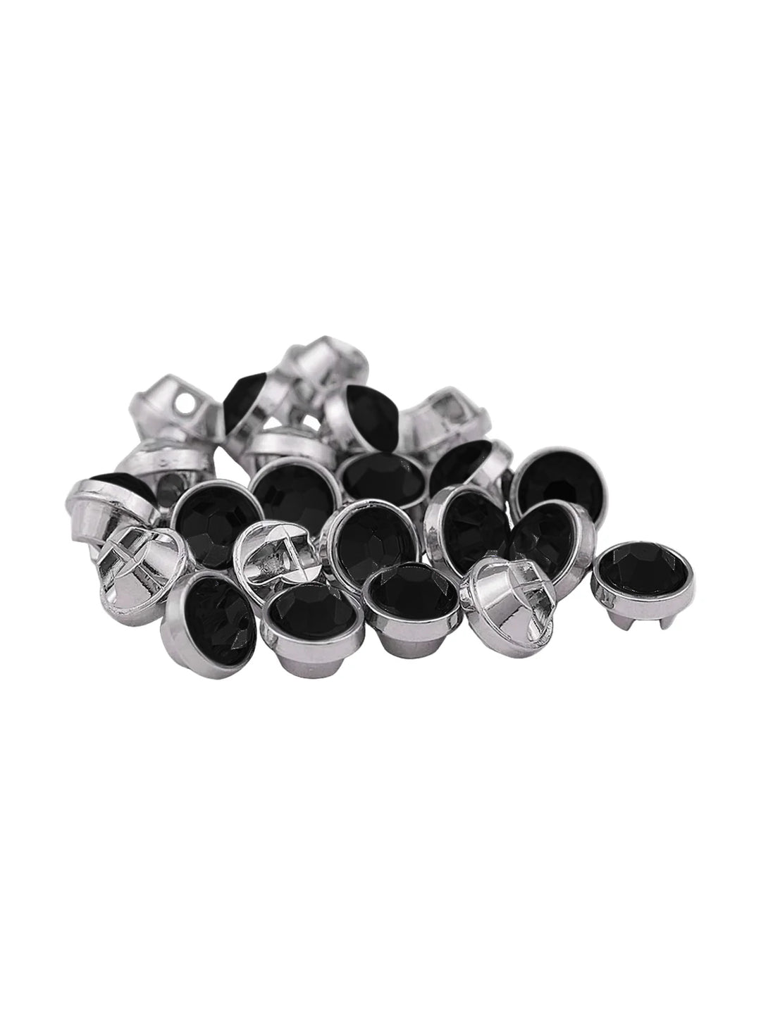 Shiny & Sparkling Shiny Silver Best Quality Diamond Buttons