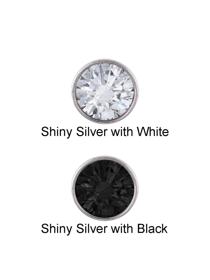 Shiny & Sparkling Shiny Silver Best Quality Diamond Buttons