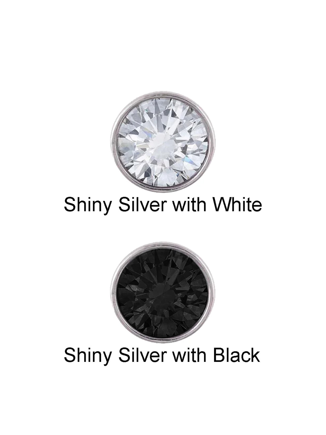 Shiny & Sparkling Shiny Silver Best Quality Diamond Buttons