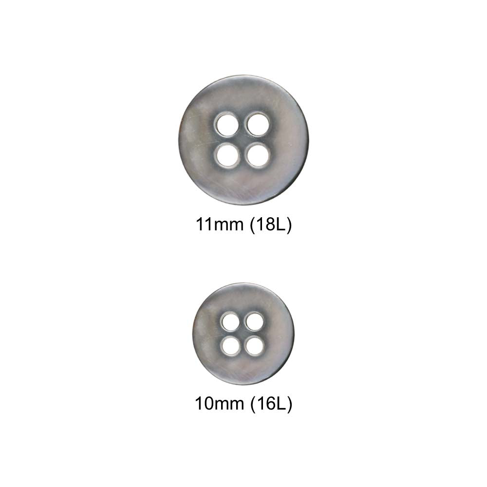 Shiny Pearlescent Natural Dark Grey Shirt/Kurta Buttons