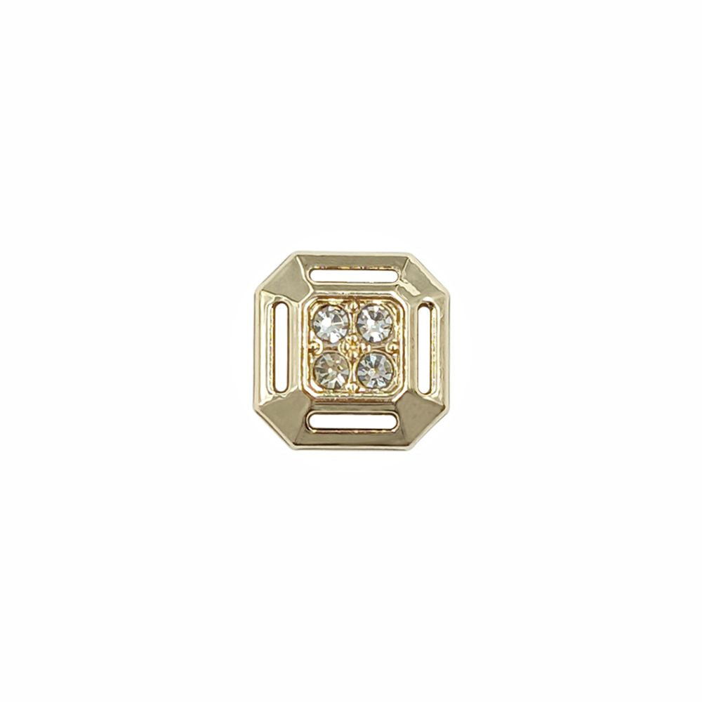 Classic Designer Shiny Gold Diamond Decorative Fancy Metal Buttons