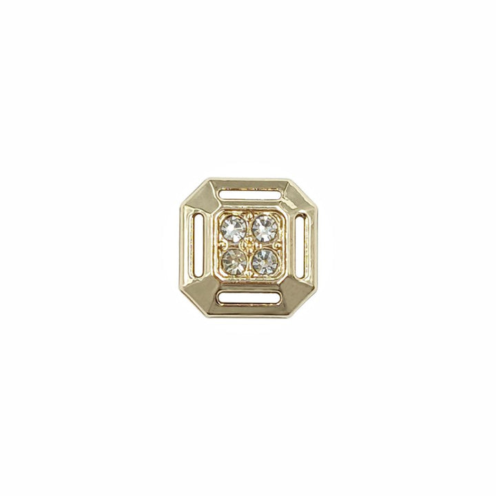 Classic Designer Shiny Gold Diamond Decorative Fancy Metal Buttons