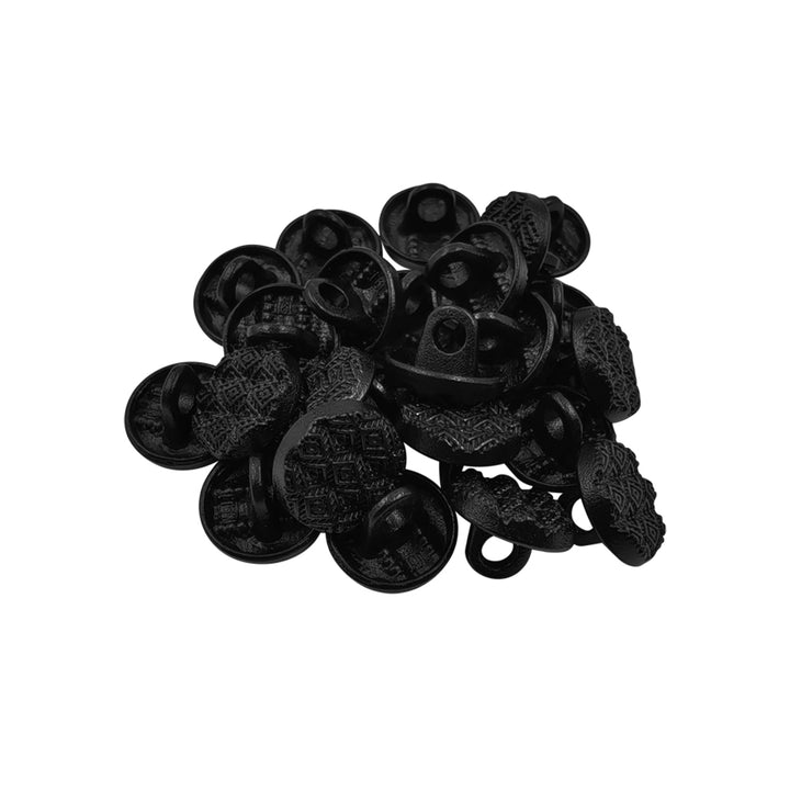 Round Shape Wavy Surface Engraved Design Kurta Metal Buttons