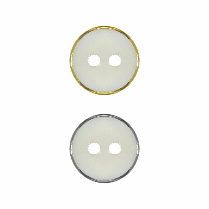 Fancy Premium Round Shape 2-Hole 11mm Shirt/Kurta Natural Buttons