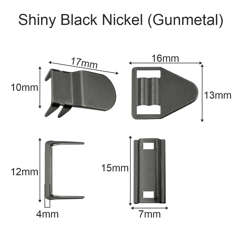 Tailor's Choice 4 in 1 Metal Pant Hook Set For Trousers/Skirts/Pants