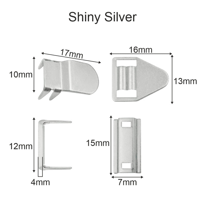 Tailor's Choice 4 in 1 Metal Pant Hook Set For Trousers/Skirts/Pants