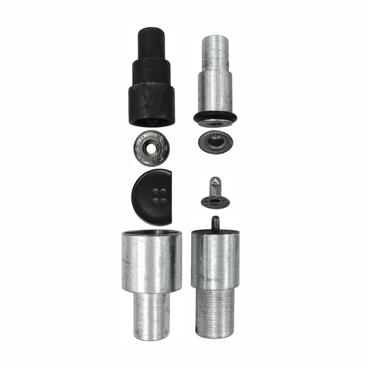 Easy Die Mold Set for 20mm Fancy 4-Part Metal Snap Buttons – Compatible with Hand & Electric Press Tools