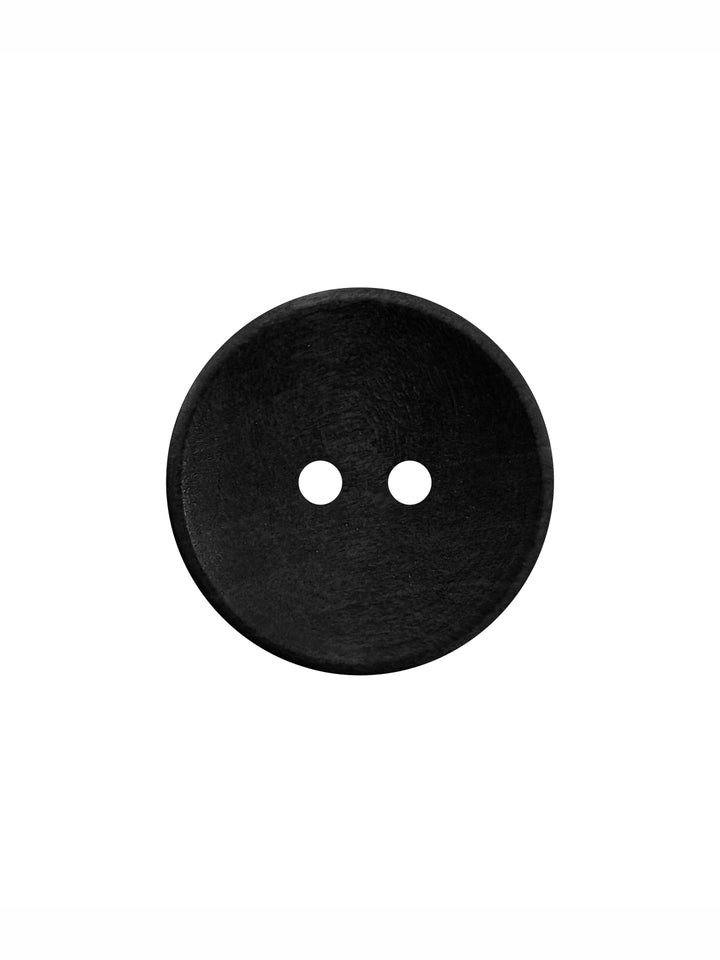 Black Stylish Round Shape 2-Hole Hollow Wooden Buttons